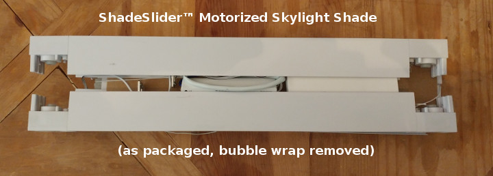 ShadeSlider for skylights and bottom-up windows - package arrival ShadeSlider for skylights and bottom-up windows - package arrival
